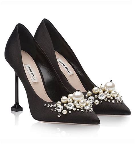 miu miu shoes with pearls